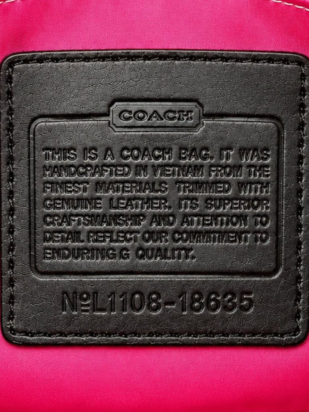 COACH Poppy Floral Graffiti Glam Crossbody Shoulder Bag with Hang Tag - 2011 Y2K - Picture 11 of 16